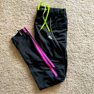 Adidas Response Black Running Tight with Neon Details